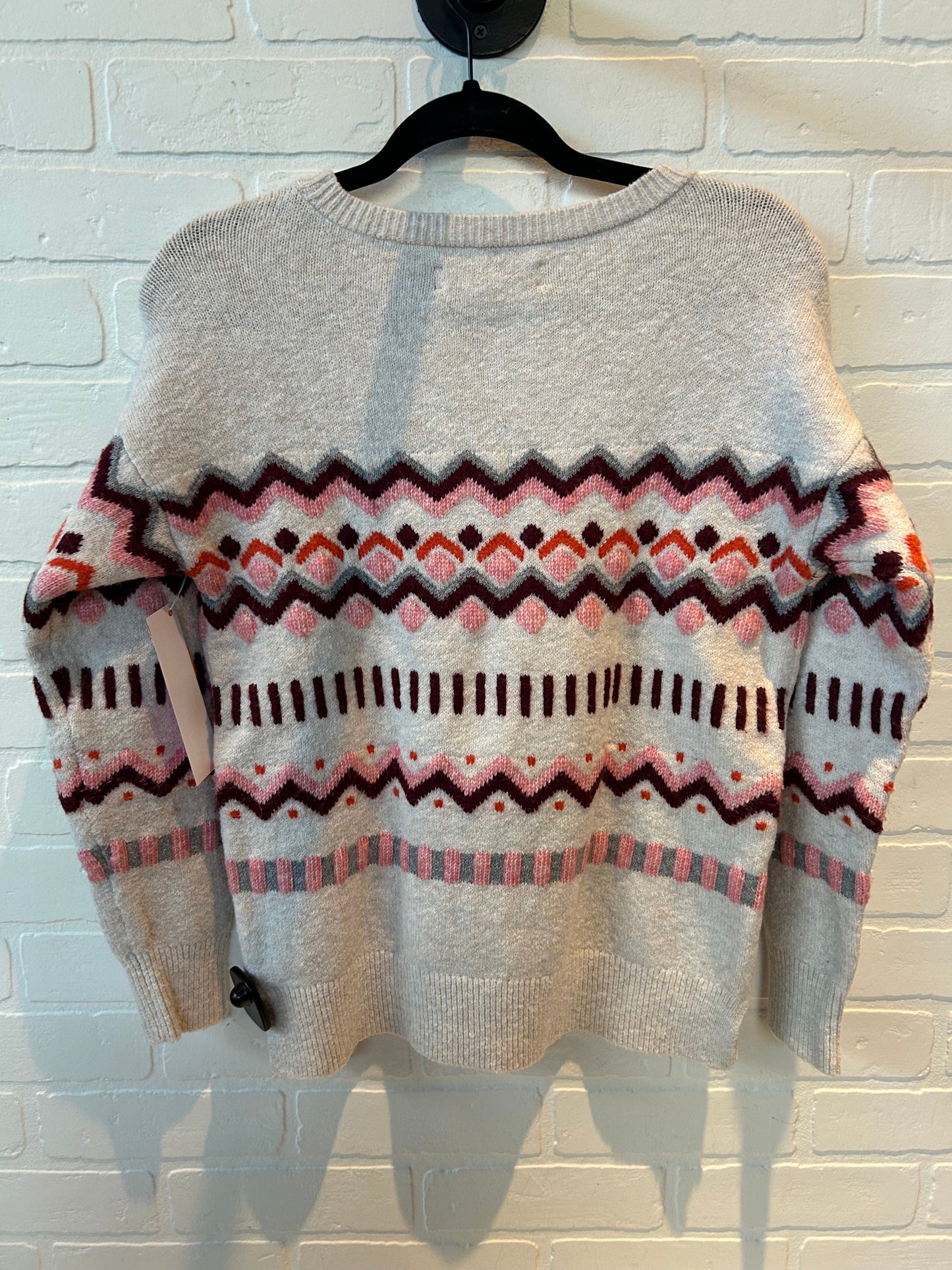 Sweater By Loft In Red & White, Size: Xs