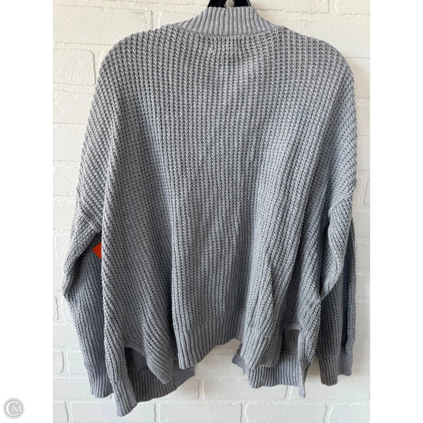 Sweater Cardigan By Universal Thread In Grey, Size: M