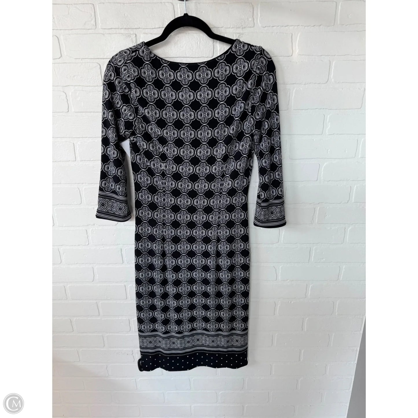 Dress Work By White House Black Market In Black & White, Size: Xs