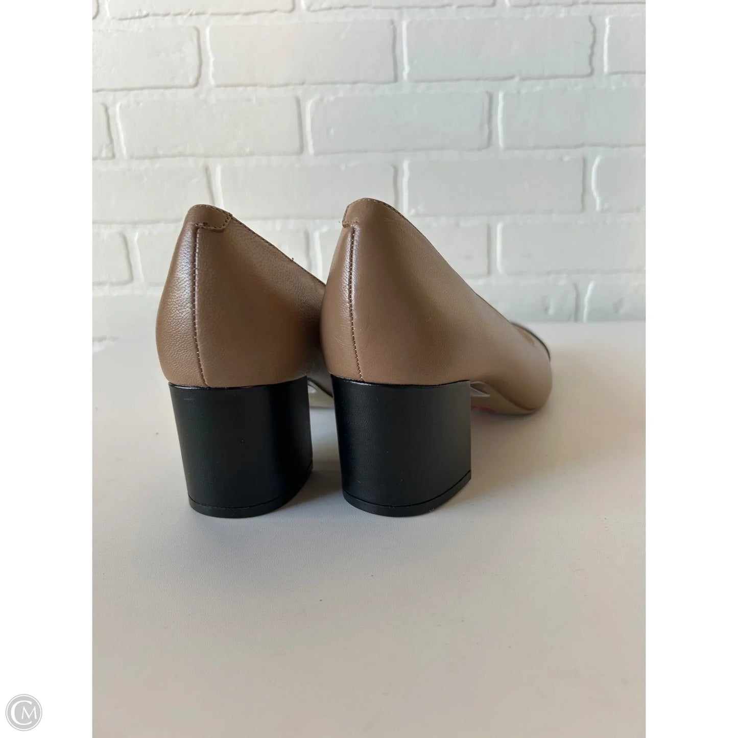 Shoes Heels Block By Nine West In Black & Tan, Size: 11