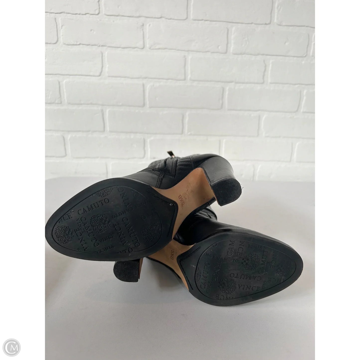 Boots Mid-calf Heels By Vince Camuto In Black, Size: 5.5