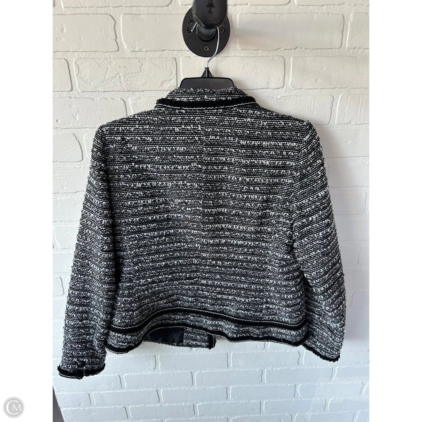 Blazer By Talbots In Black & White, Size: Mp