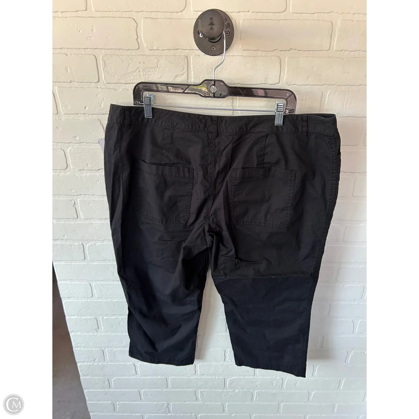 Pants Cropped By Coldwater Creek In Black, Size: 18