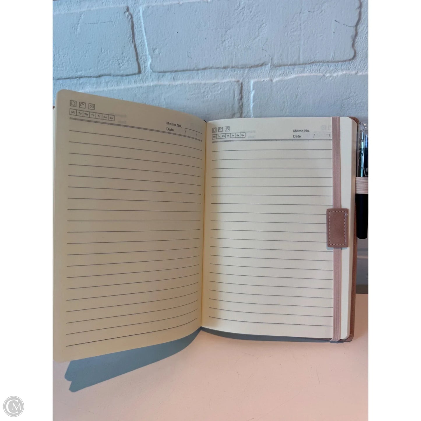 NEW! LEATHER JOURNAL W/ PEN