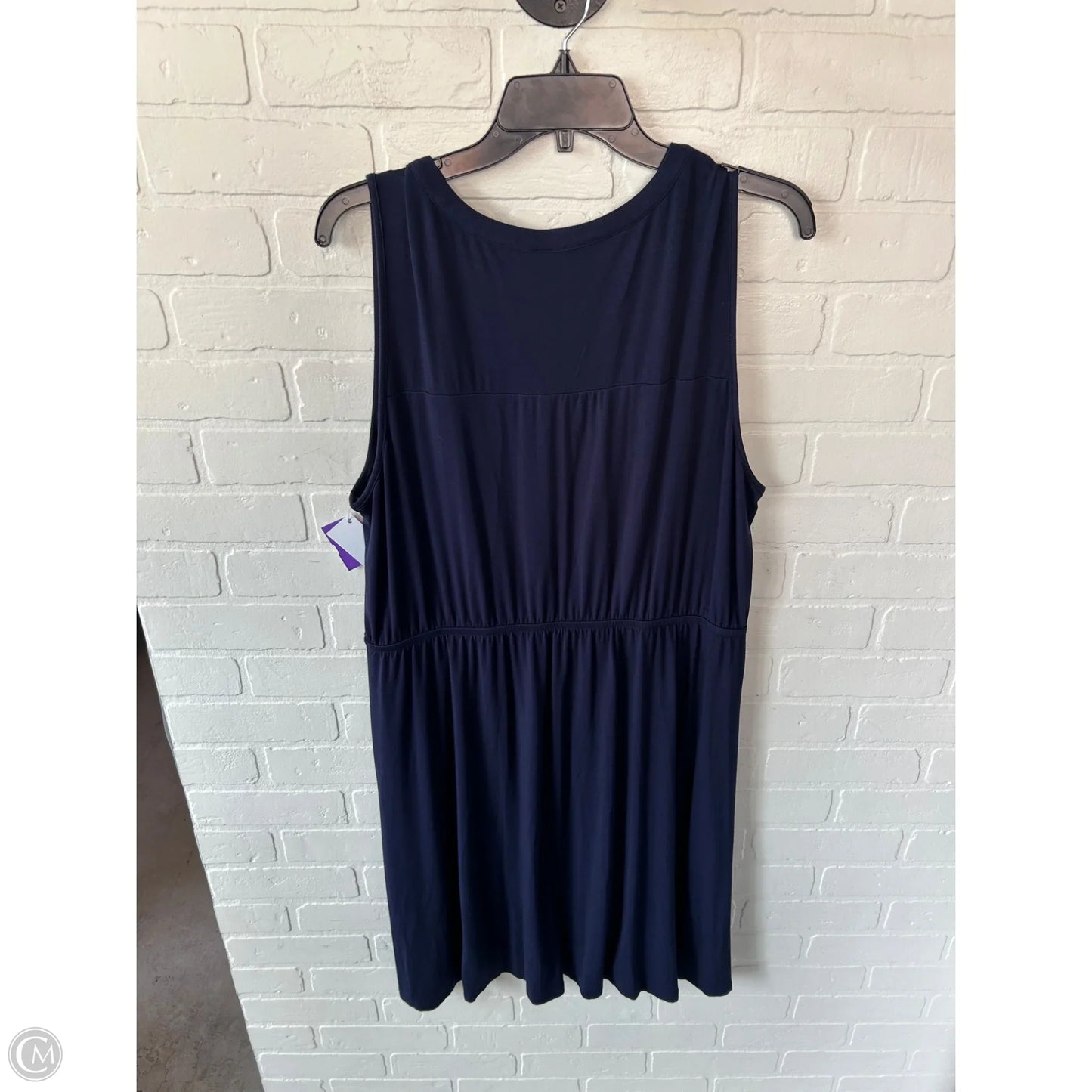 Dress Casual Midi By 41 Hawthorn In Navy, Size: 1x