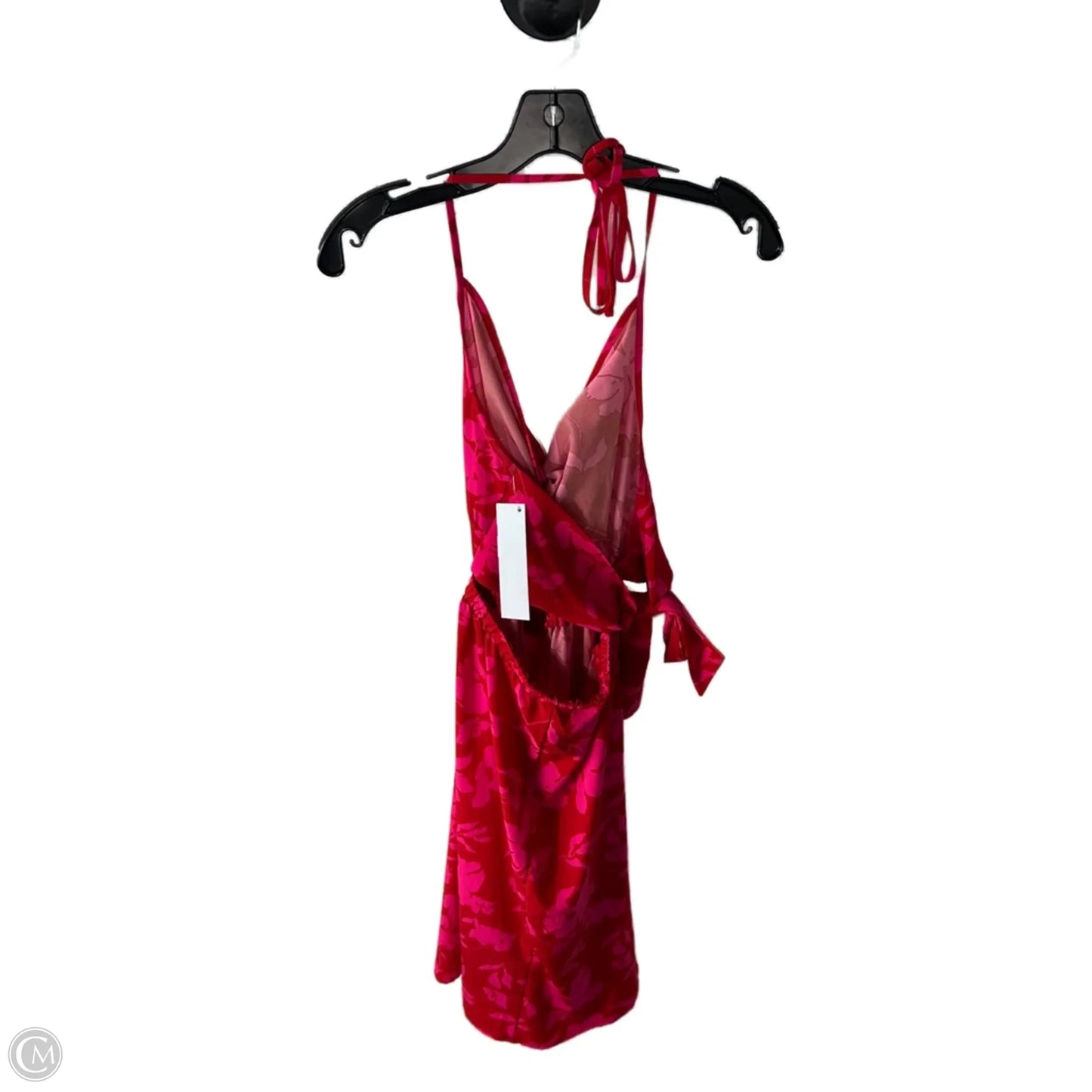 Dress Casual Midi By Shein In Pink & Red, Size: S