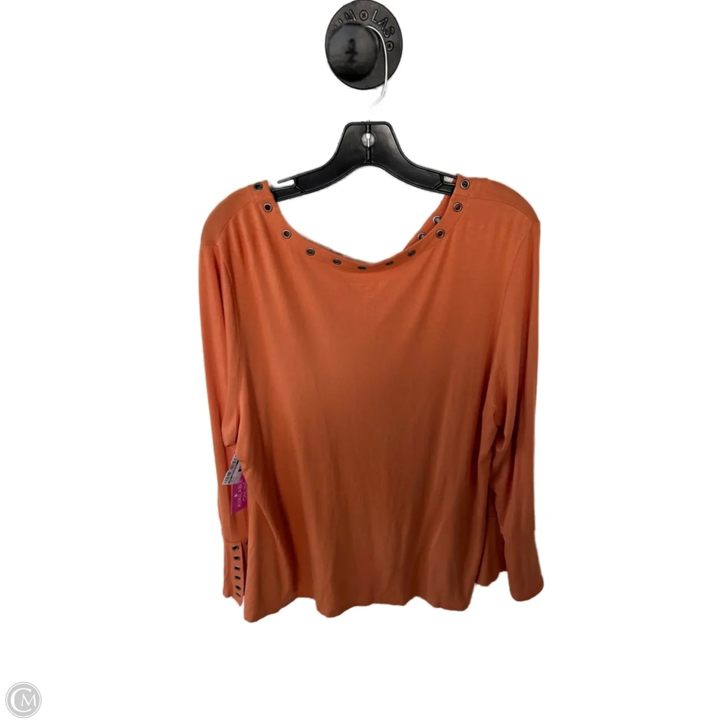 Top Long Sleeve By Soft Surroundings In Orange, Size: 1x
