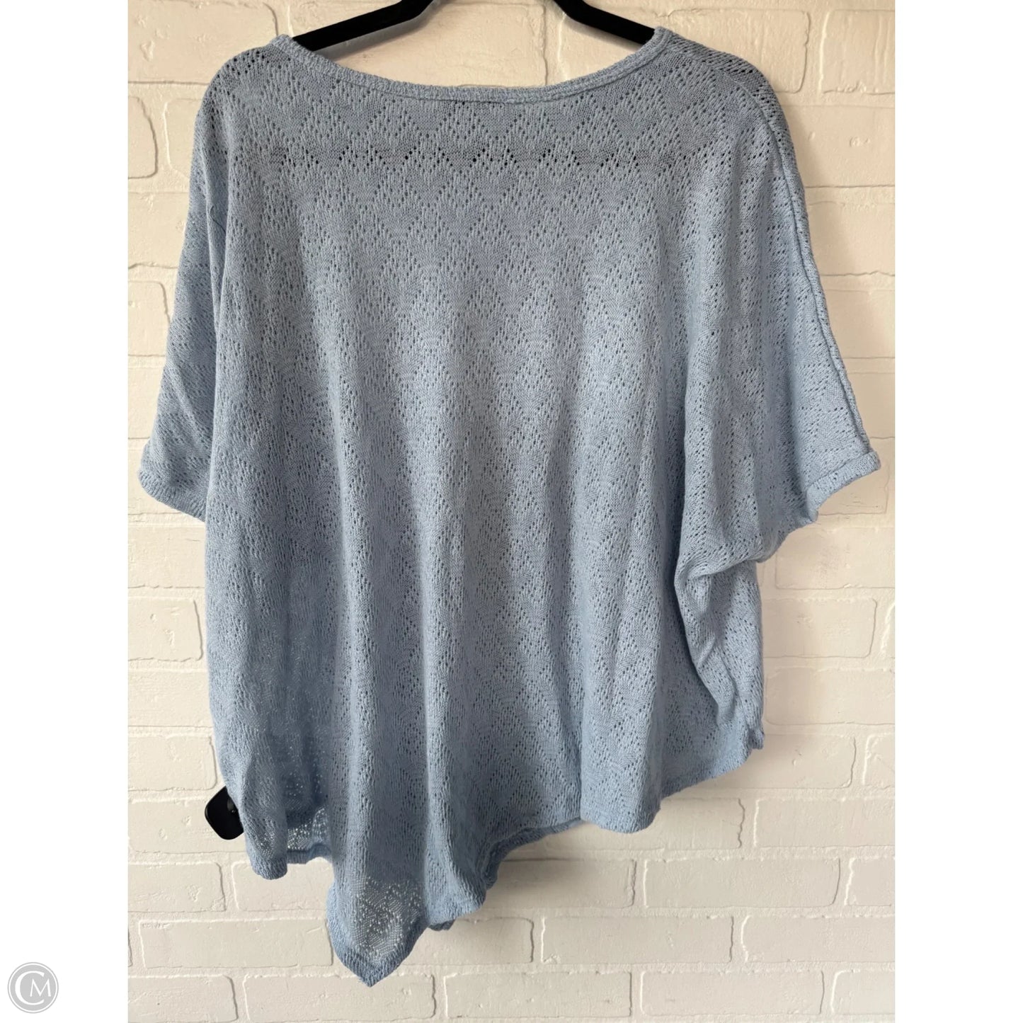 Sweater Short Sleeve By Heimish Usa In Blue, Size: 1x