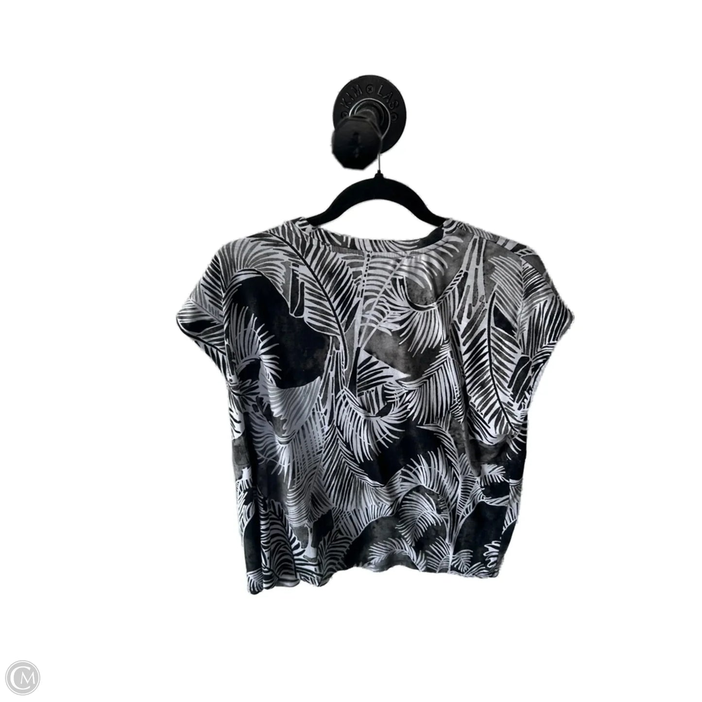 Top Sleeveless By Talbots In Black & White, Size: M