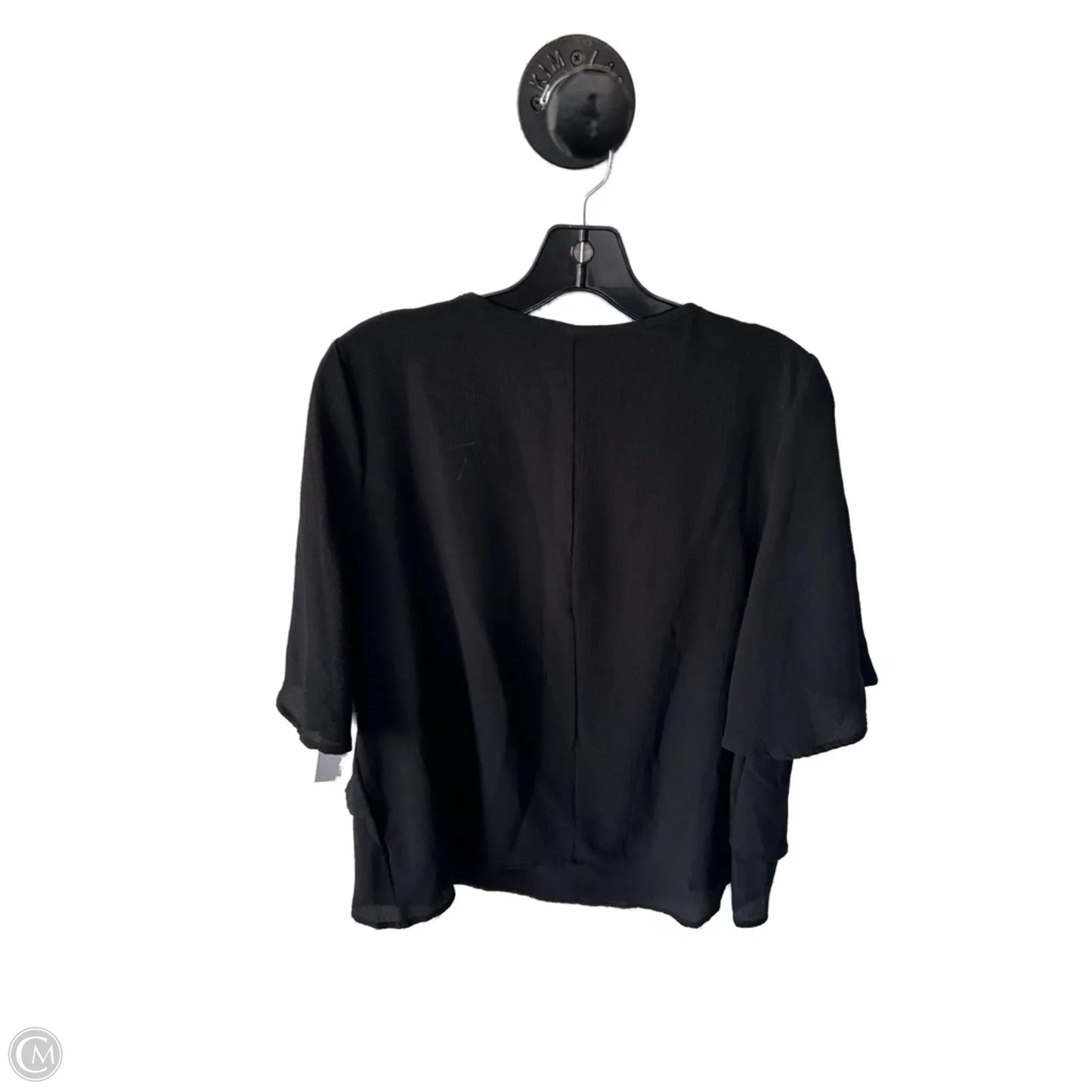 Top Short Sleeve By Shein In Black, Size: Xxl