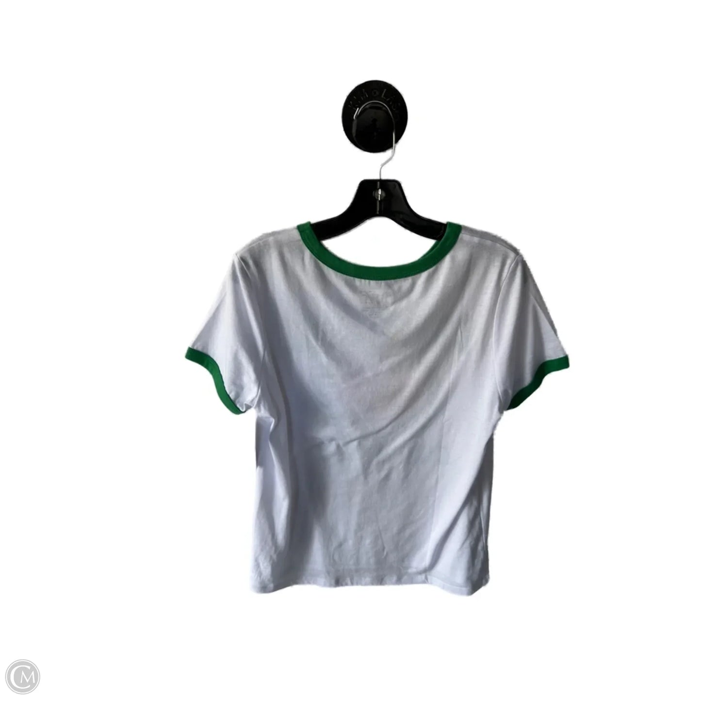 Top Short Sleeve By Clothes Mentor In Green & White, Size: Xl