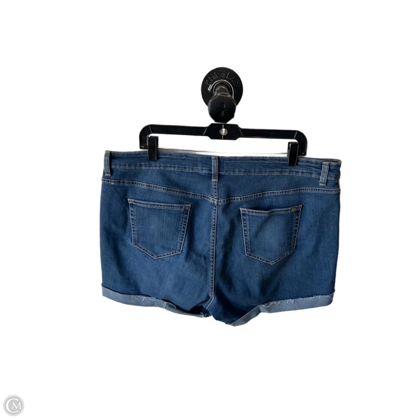 Shorts By Jennifer Lopez In Blue Denim, Size: 18p