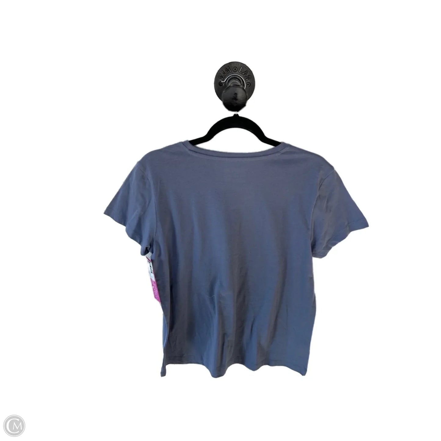 Top Short Sleeve Basic By Eddie Bauer In Blue & Purple, Size: M