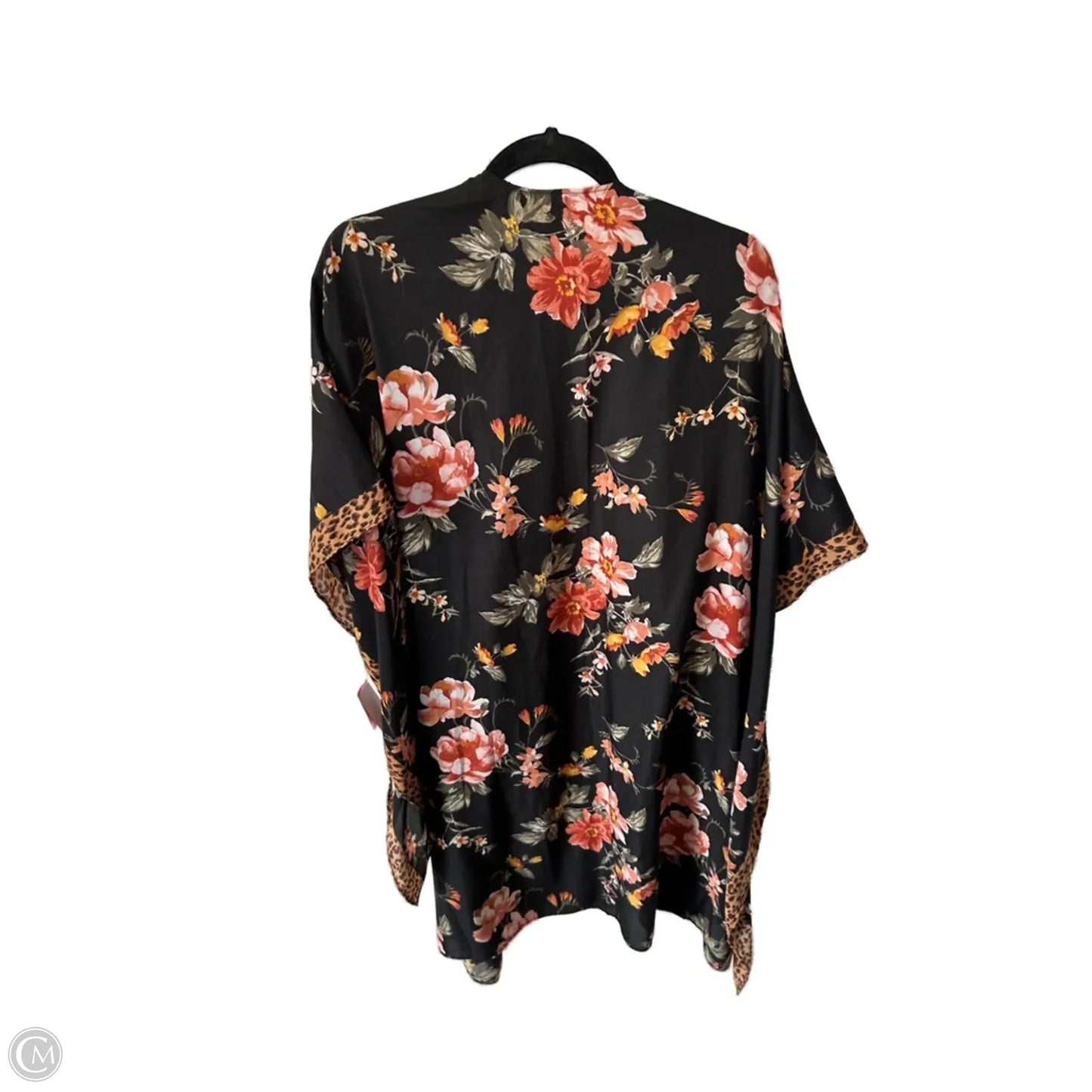 Kimono By American Eagle In Black & Orange, Size: Osfm