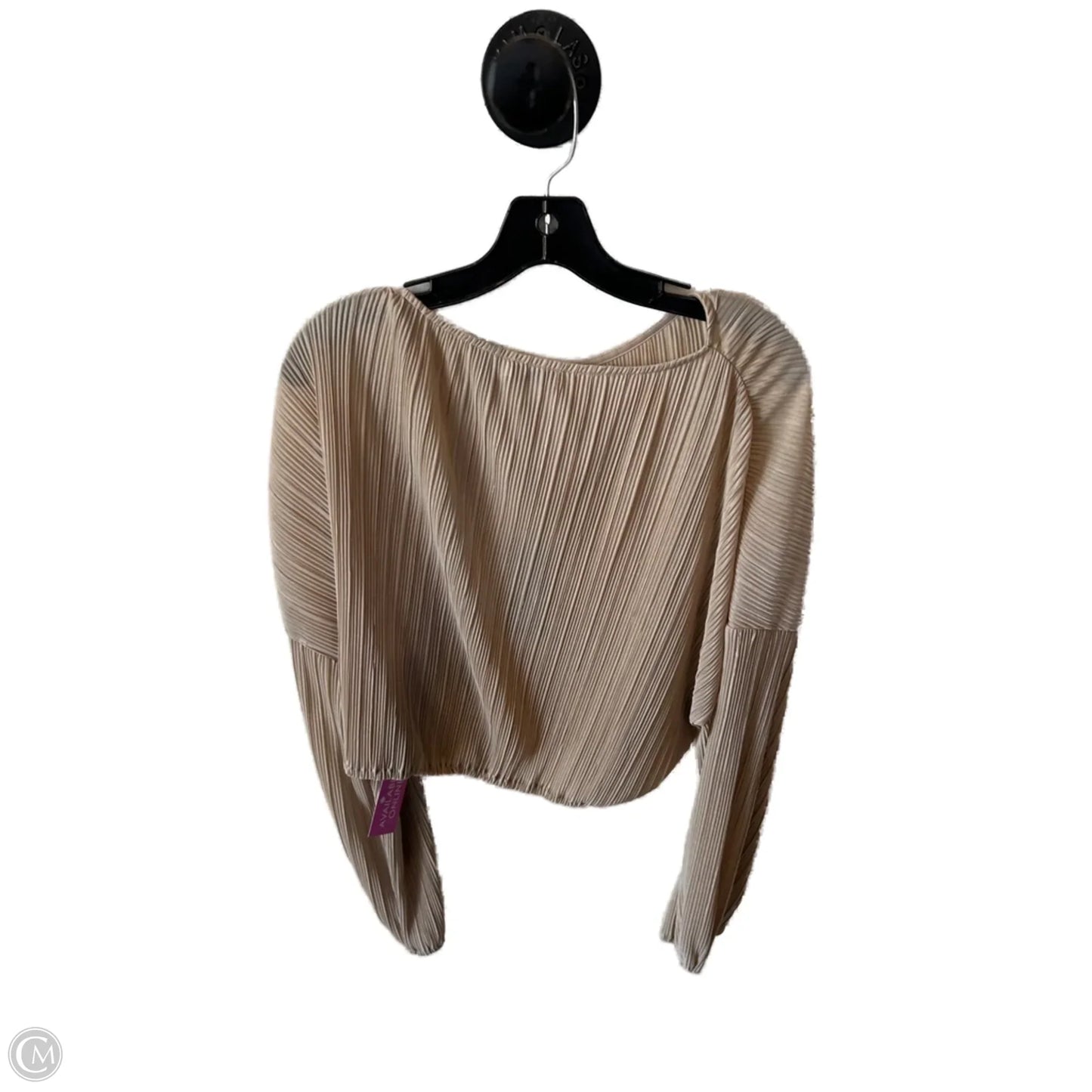 Top Long Sleeve By Gianni Bini In Tan, Size: L