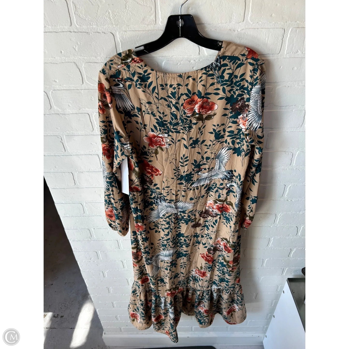 Dress Casual Maxi By Nasty Gal In Brown & Green, Size: M