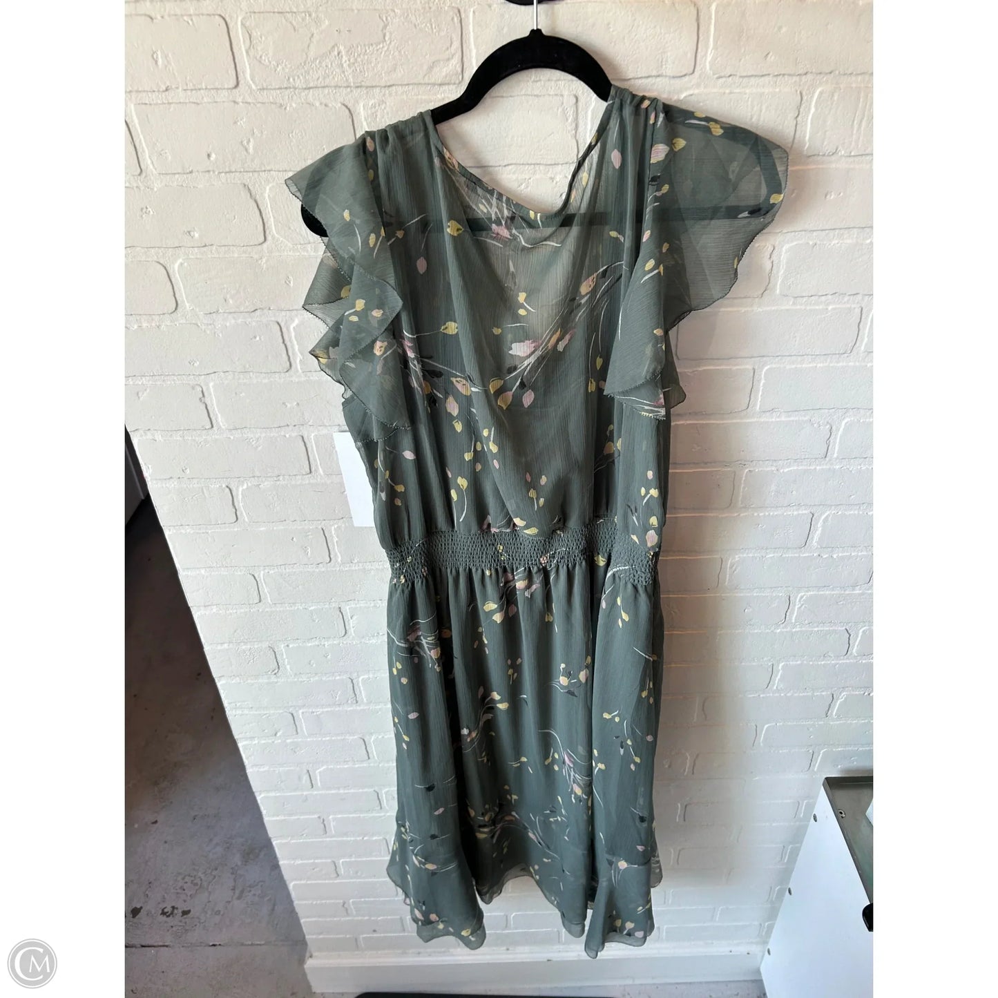 Dress Work By White House Black Market In Green & Yellow, Size: Xl