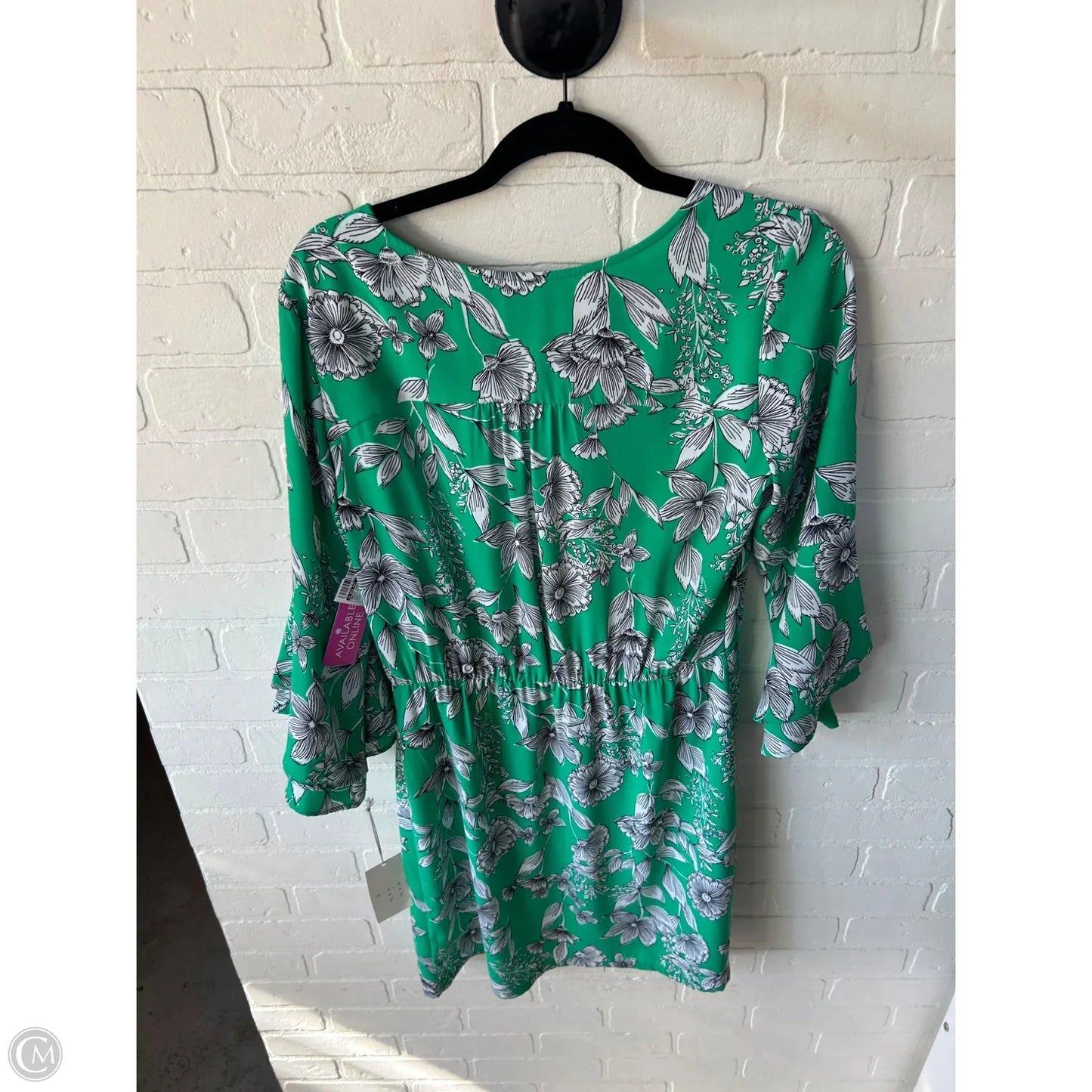 Dress Work By A New Day In Green & White, Size: M