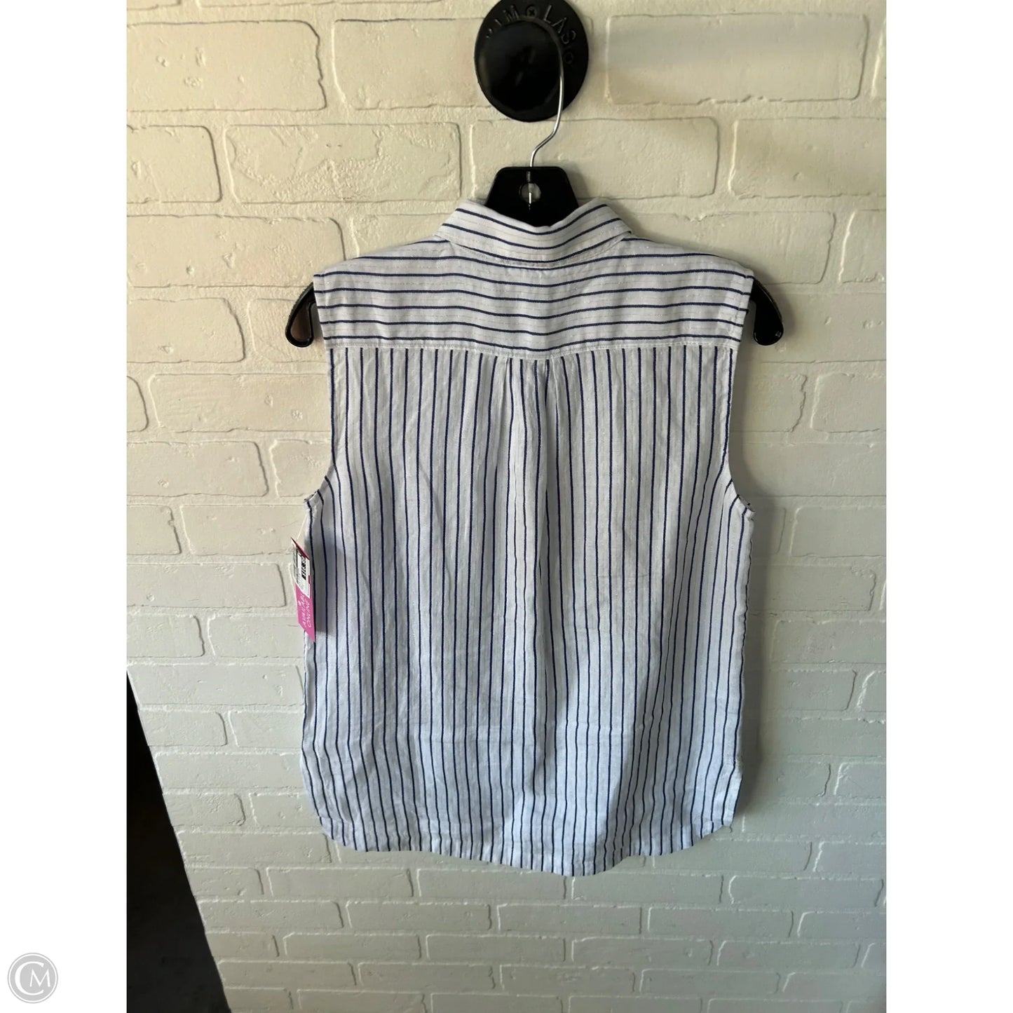 Top Sleeveless By Tommy Bahama In Blue & White, Size: S