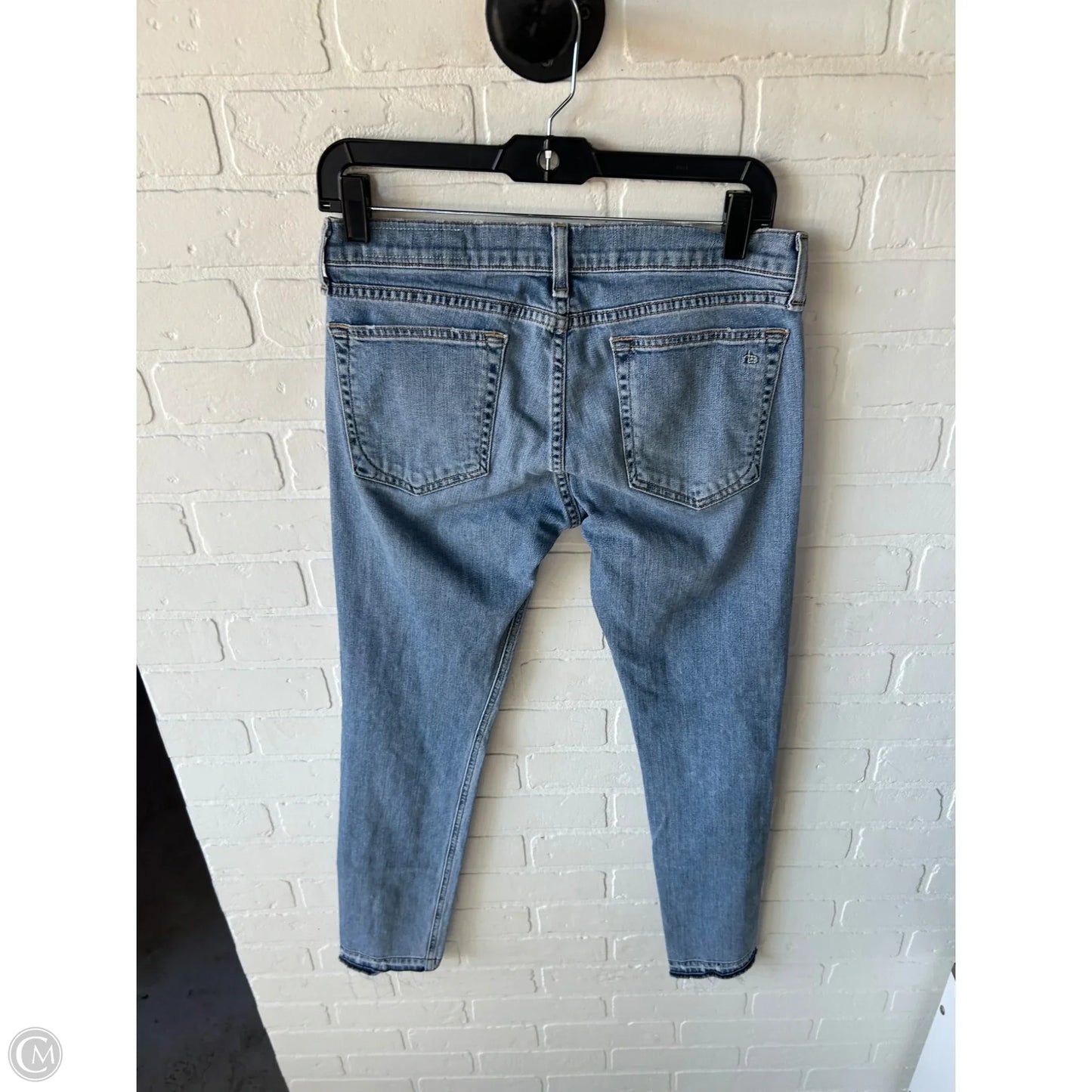 Jeans Skinny By Rag And Bone In Blue Denim, Size: 4