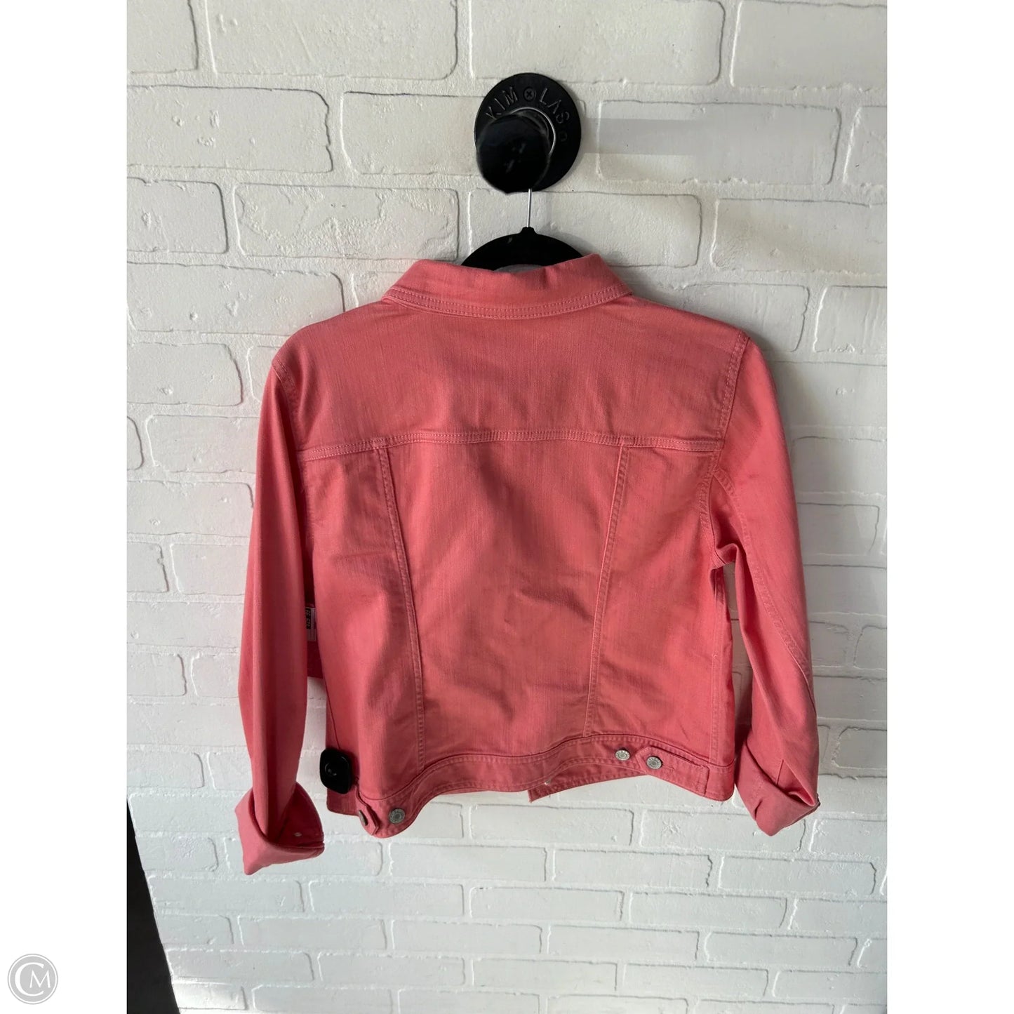 Jacket Denim By Talbots In Coral, Size: M
