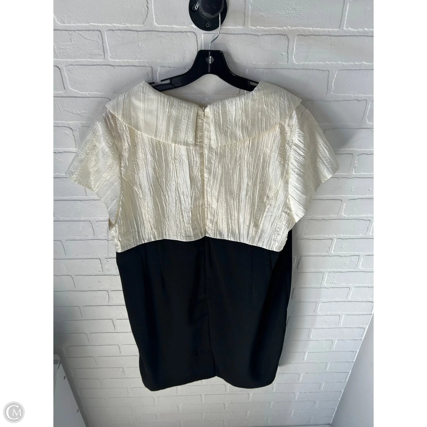 Dress Party Midi By Clothes Mentor In Black & Cream, Size: 2XL