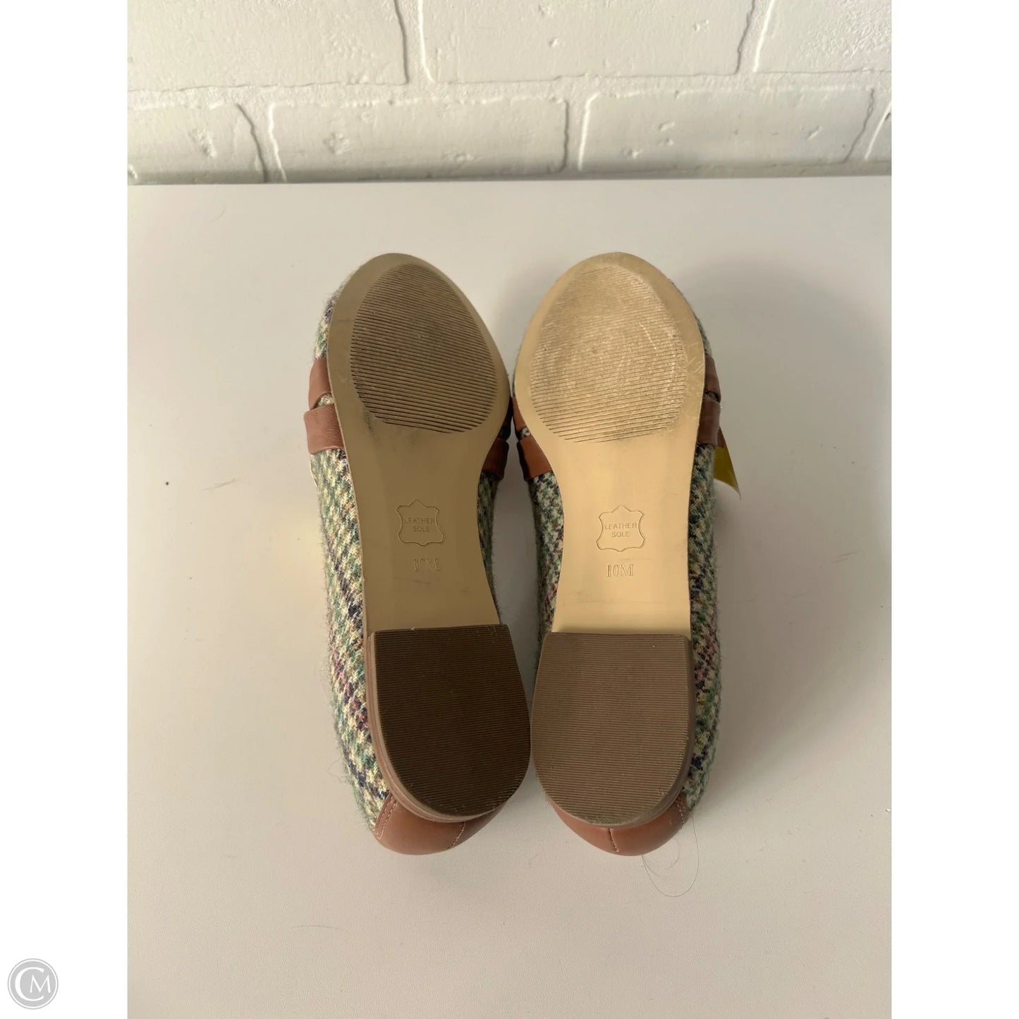 Shoes Flats By Talbots In Brown & Green, Size: 10