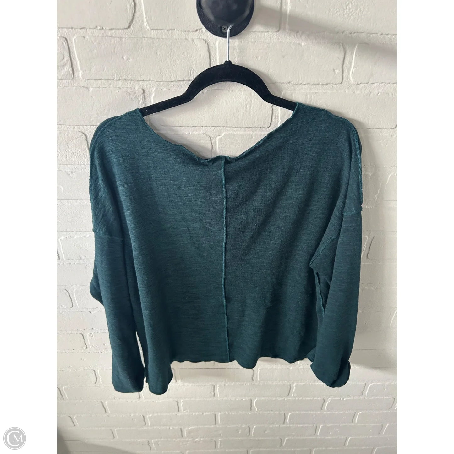 Top Long Sleeve By In Loom In Green, Size: S