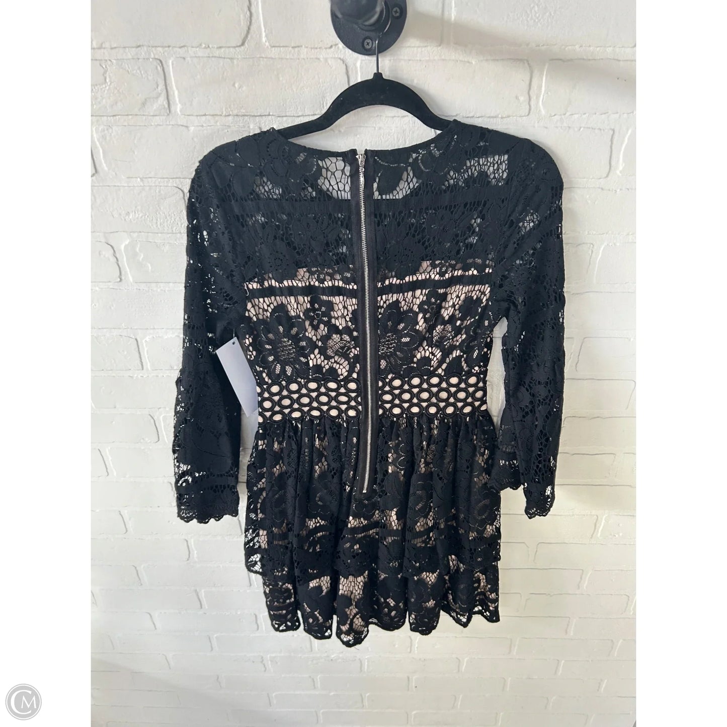 Dress Party Short By Kensie In Black & Tan, Size: Xs