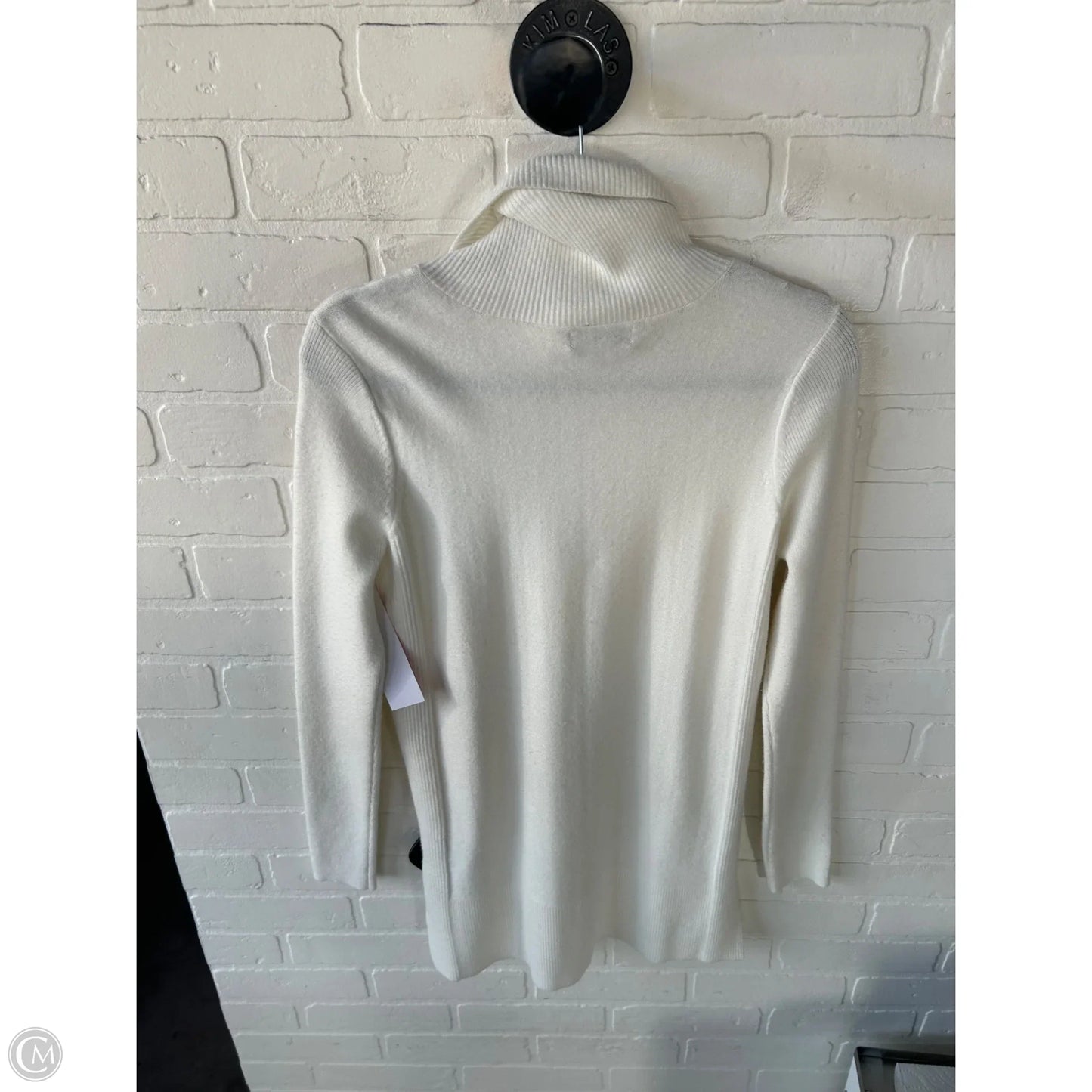 Sweater By Calvin Klein In Ivory, Size: M