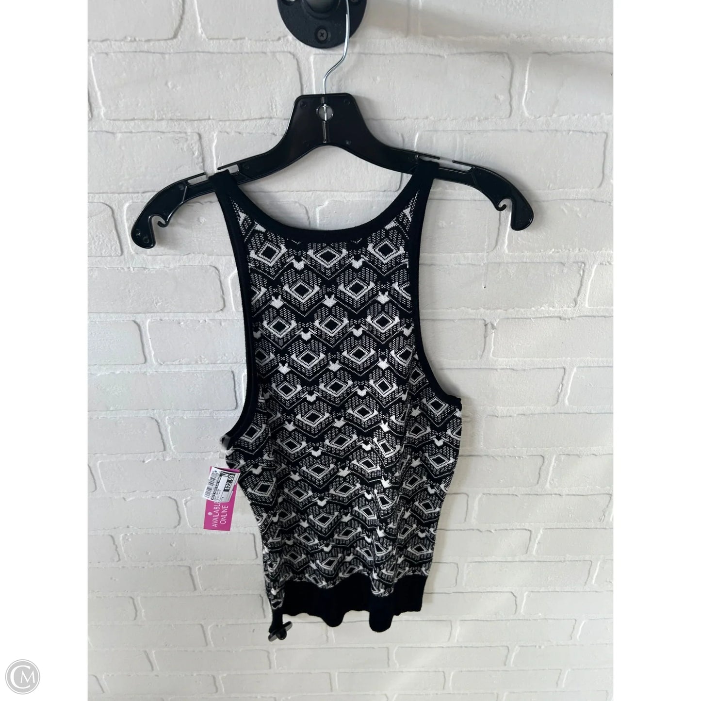 Vest Sweater By White House Black Market In Black & White, Size: M