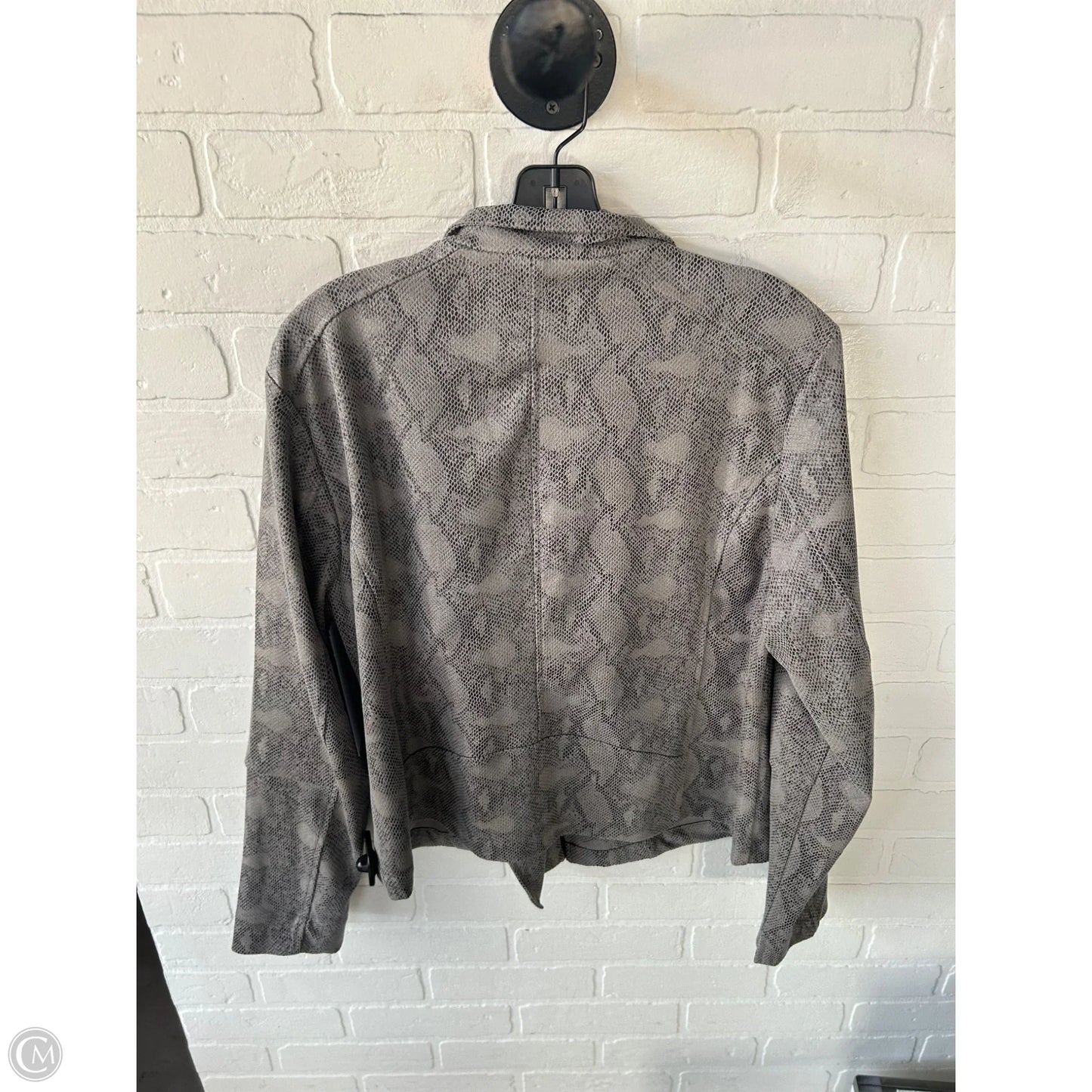 Jacket Moto By Lysse In Grey, Size: Xl