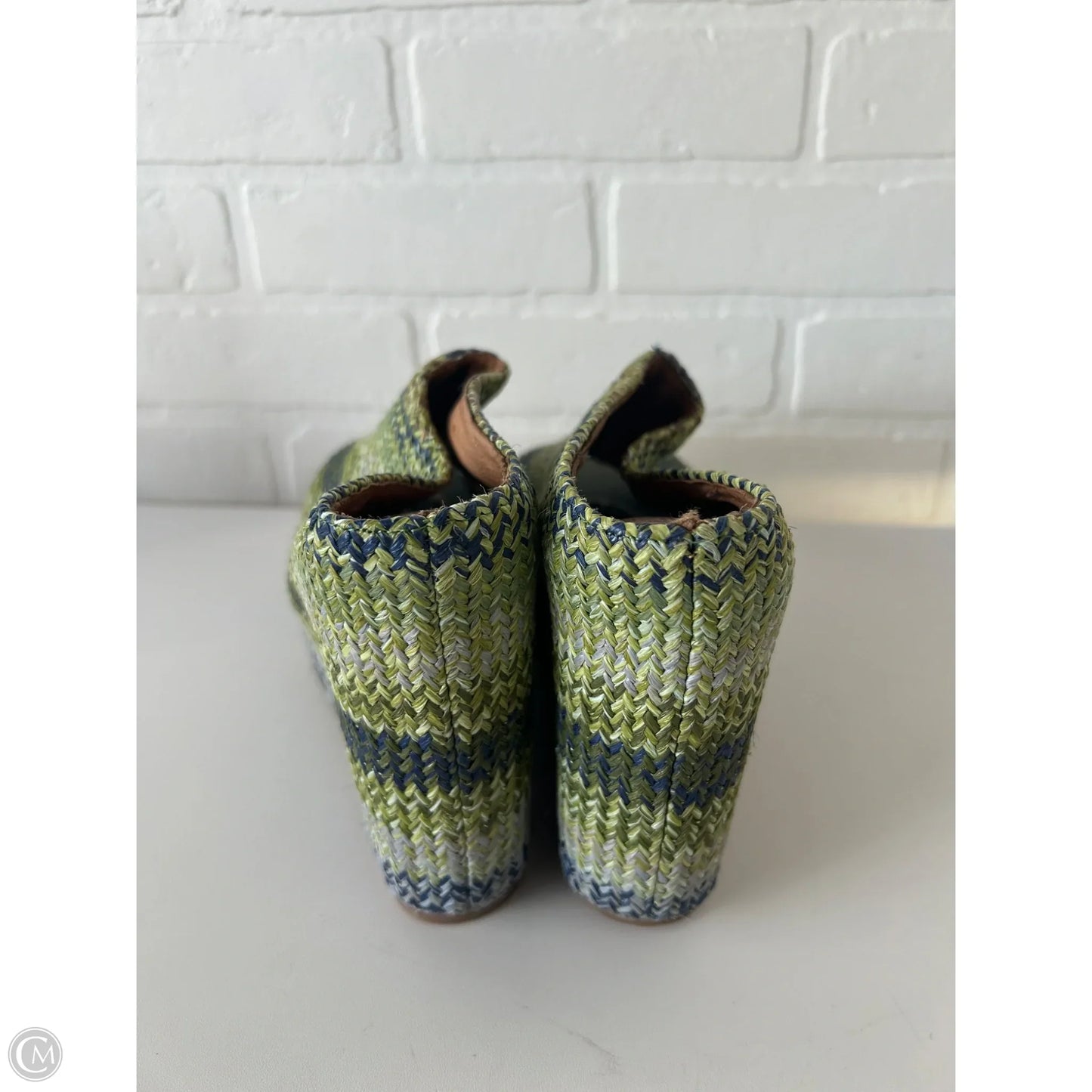 Sandals Heels Wedge By Jeffrey Campbell In Green, Size: 9.5