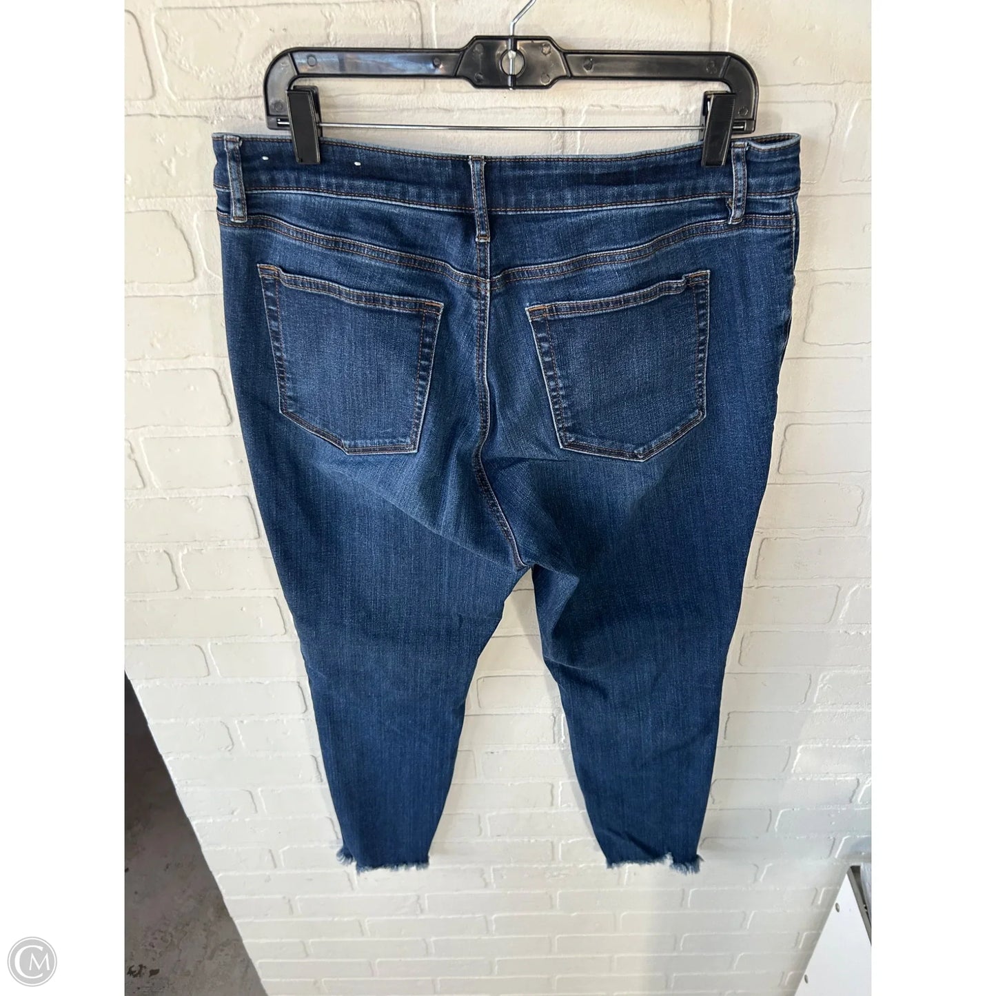 Jeans Skinny By Loft In Blue Denim, Size: 12