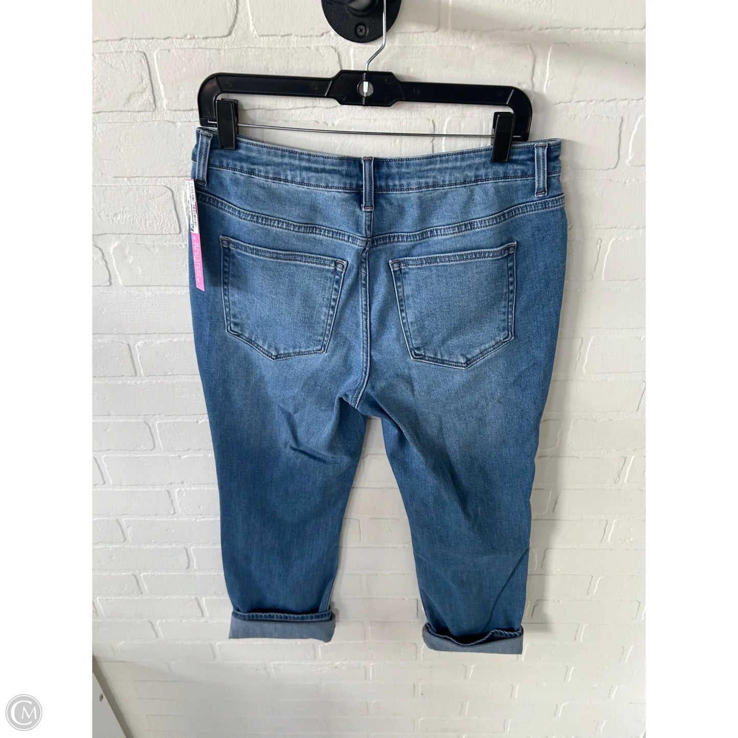 Jeans Straight By Members Mark In Blue Denim, Size: 8