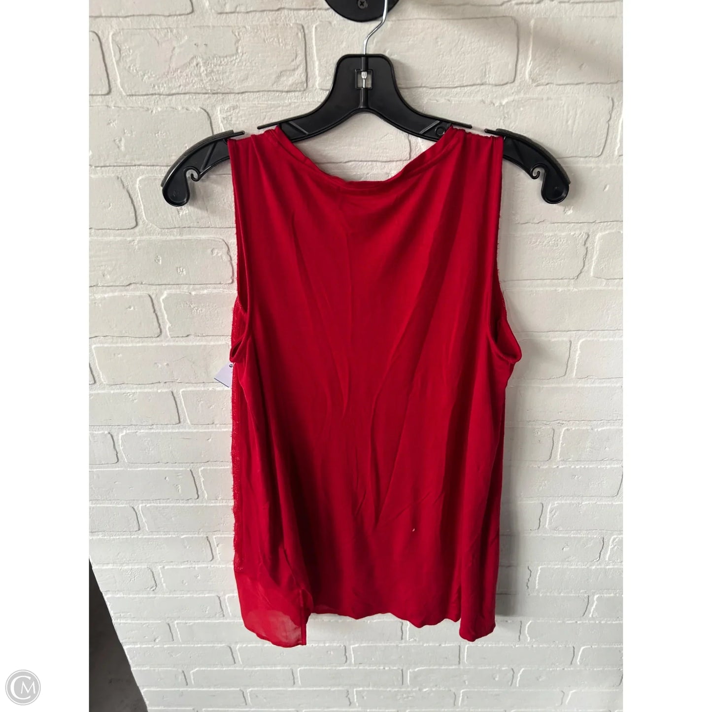 Top Sleeveless By Apt 9 In Red, Size: M