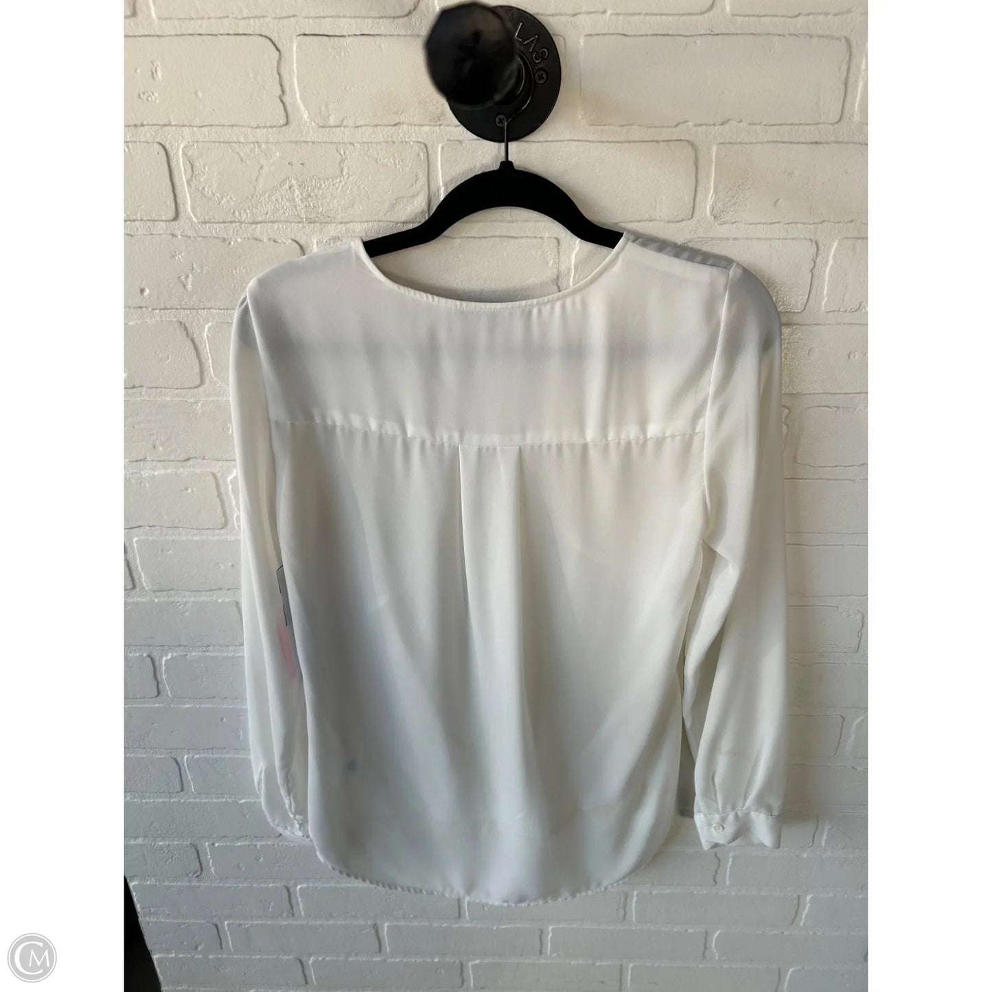 Blouse Long Sleeve By Ro & De In White, Size: S