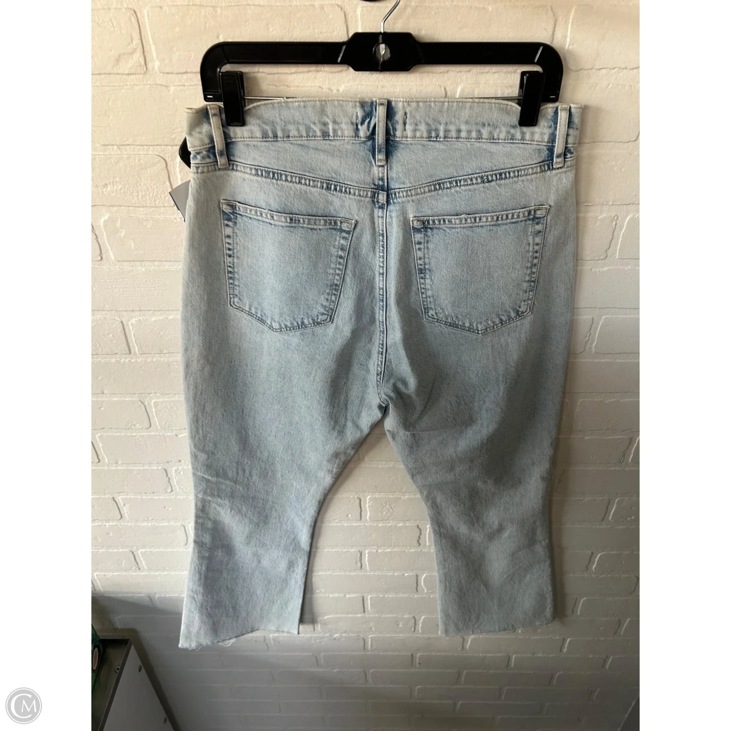 Jeans Cropped By Loft In Blue Denim, Size: 8