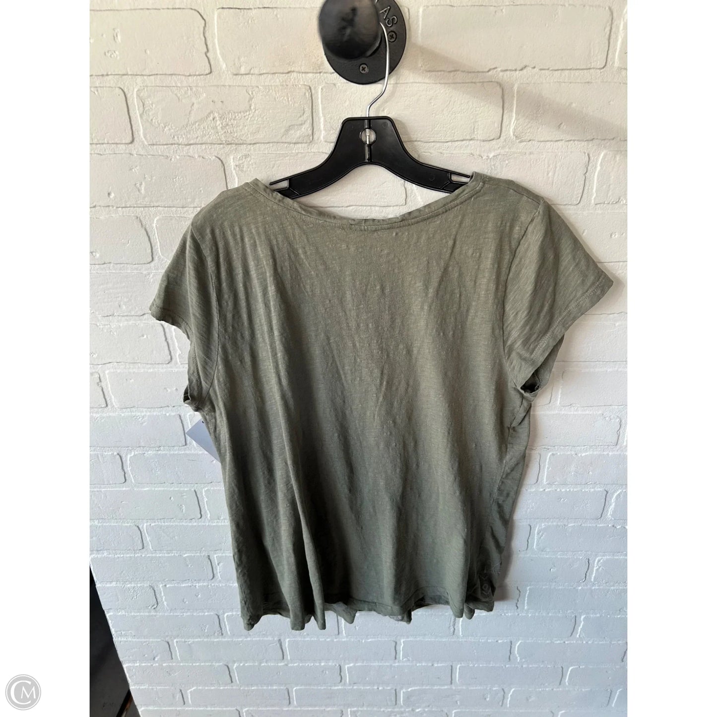 Top Short Sleeve By Sundance In Green & Grey, Size: Xl