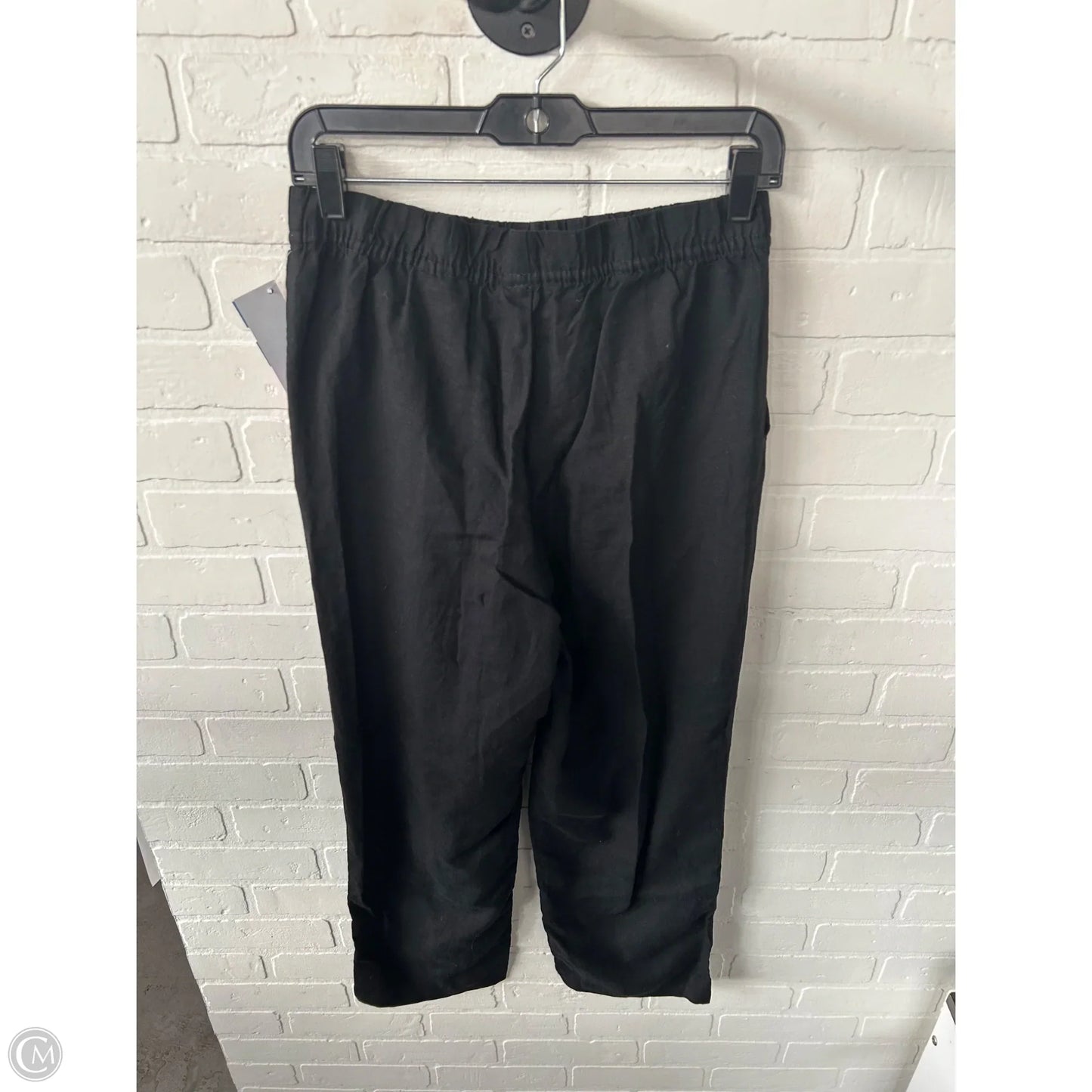 Pants Linen By H&m In Black, Size: 6