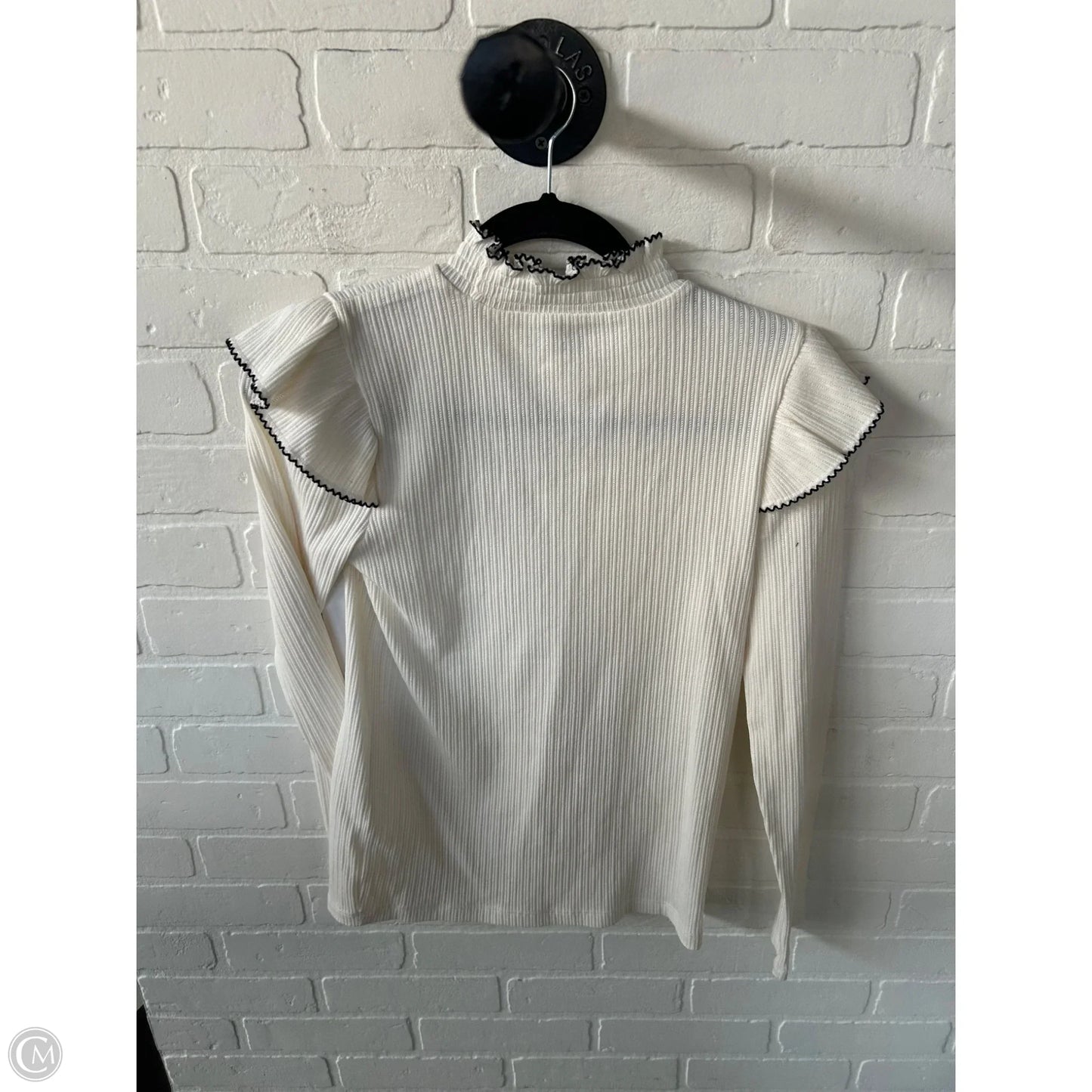 Top Long Sleeve By Loft In Cream, Size: S