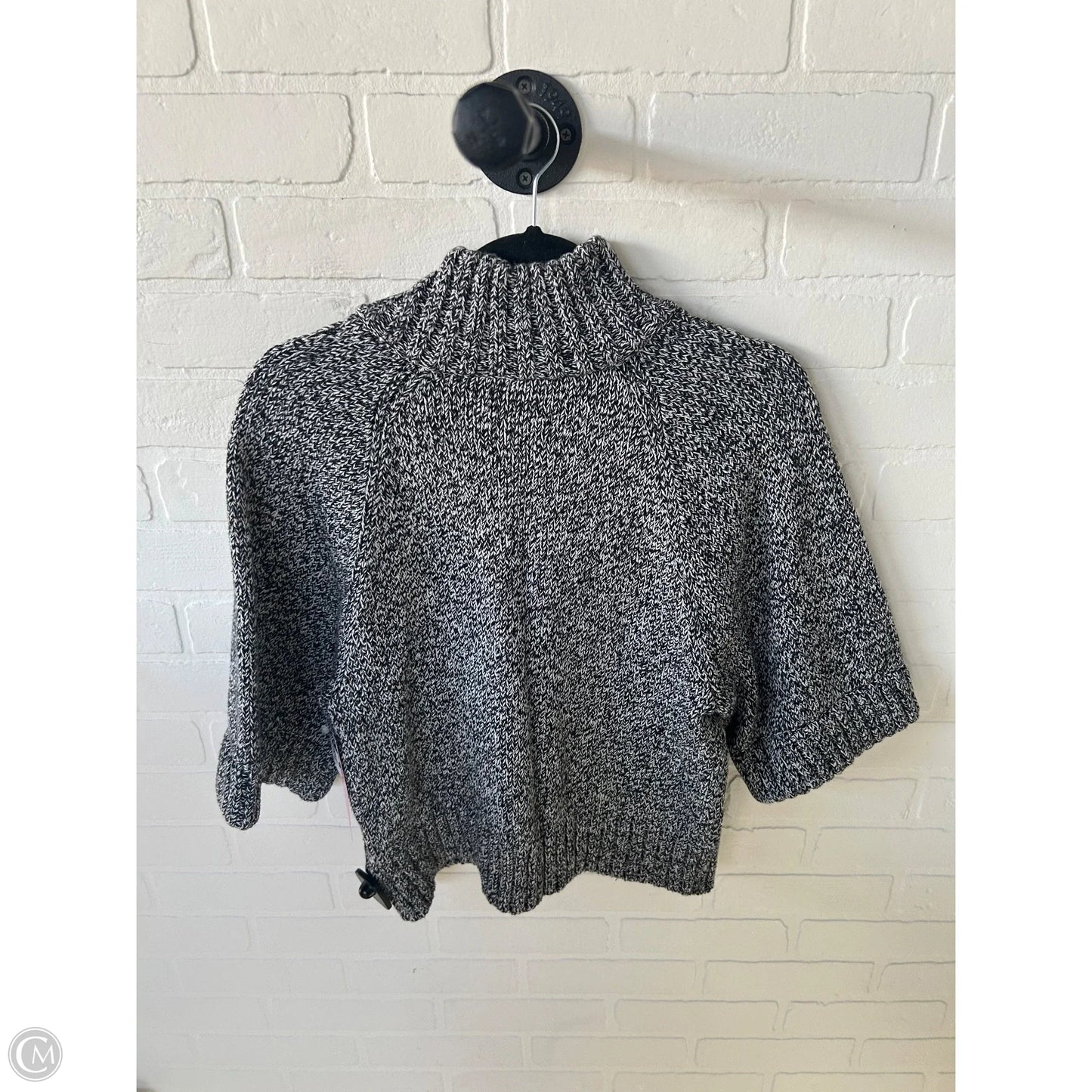 Sweater Cardigan By Jones New York In Black & White, Size: Mp