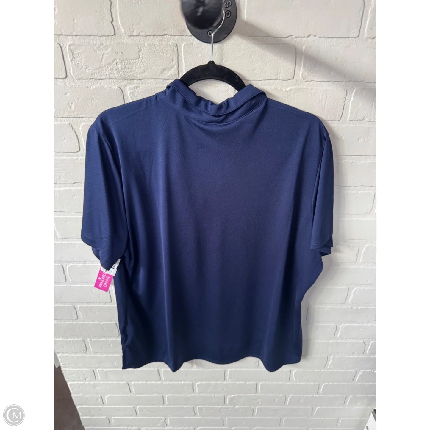 Top Short Sleeve By Clothes Mentor In Navy, Size: Xxl