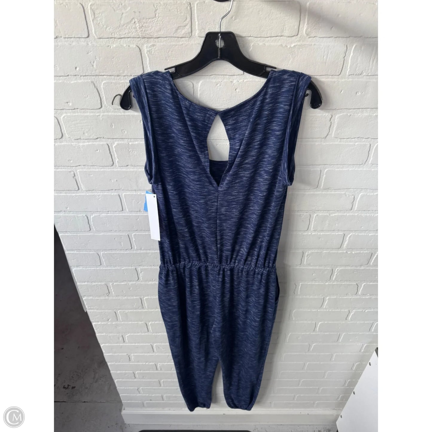 Jumpsuit By Gap In Blue & White, Size: S