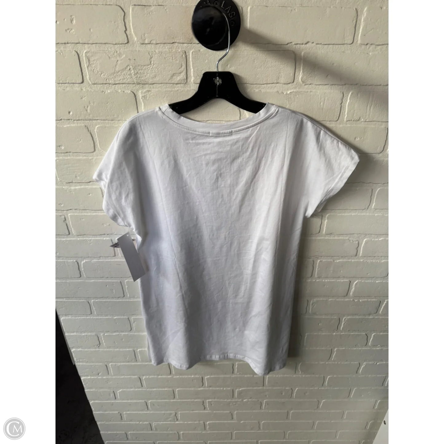 Tunic Short Sleeve By Clothes Mentor In White, Size: Xl