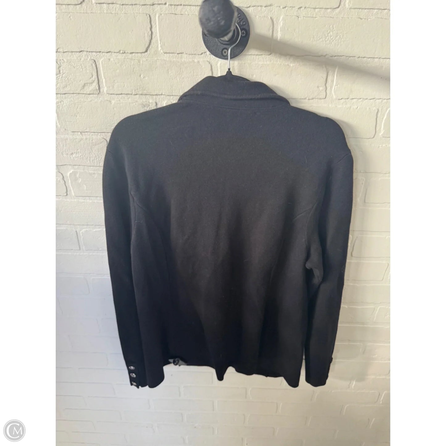 Sweater Cardigan By Chicos In Black, Size: L