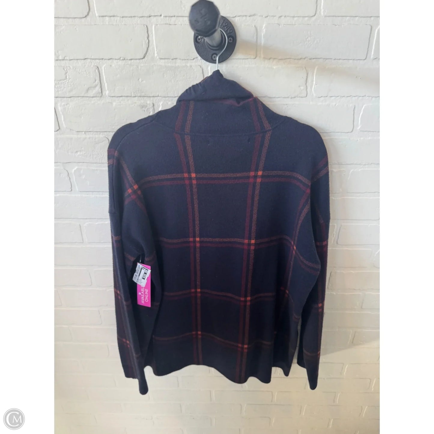 Sweater By Max Studio In Blue & Red, Size: Xl