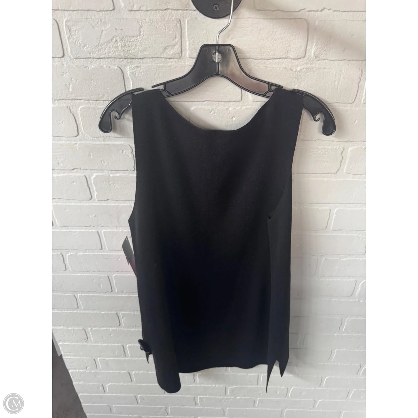 Vest Sweater By Eileen Fisher In Black, Size: L