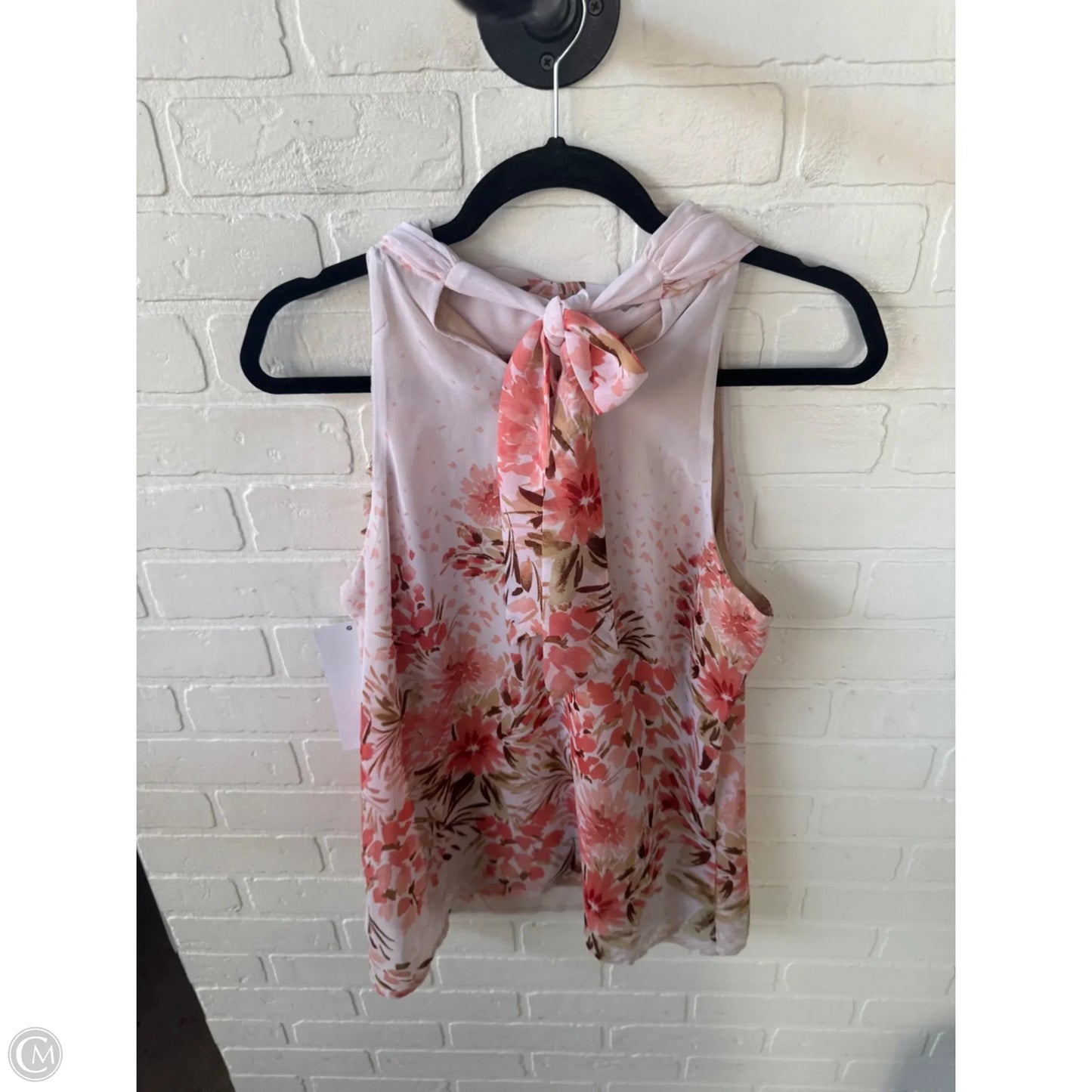 Blouse Sleeveless By Maurices In Orange & Tan, Size: L