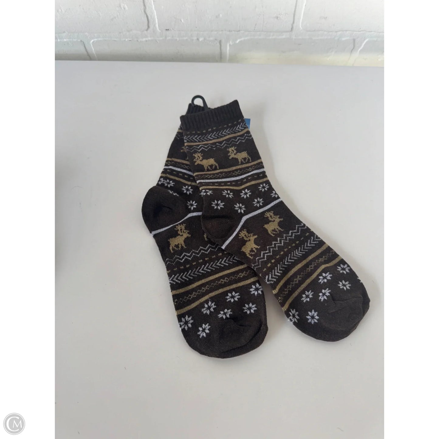 Socks By Clothes Mentor In Brown & Tan, Size: Osfm